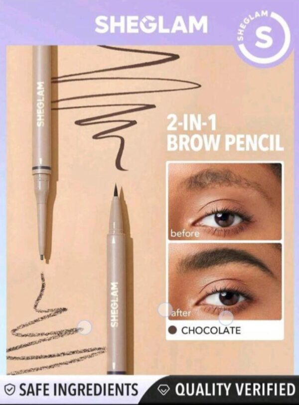 Shein Sheglam 2 IN 1 Brow Pencil Chocolate