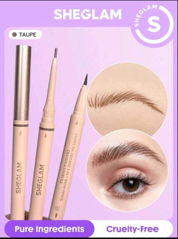 Shein Sheglam 2 IN1 Brow Pencil Taupe