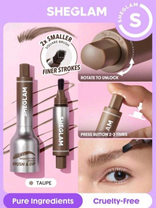 Sheglam Eyebrow Gel Brush and Dip Taupe